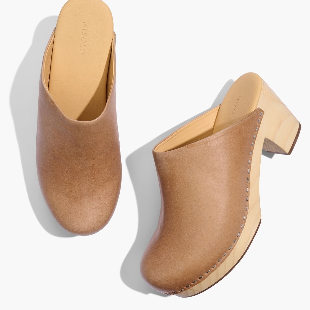 Almost New Nisolo All-day Heeled Clogs Size 7.5